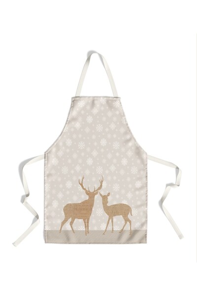Club Cotton Kitchen apron with Christmas motifs, 100% cotton, Bilbo