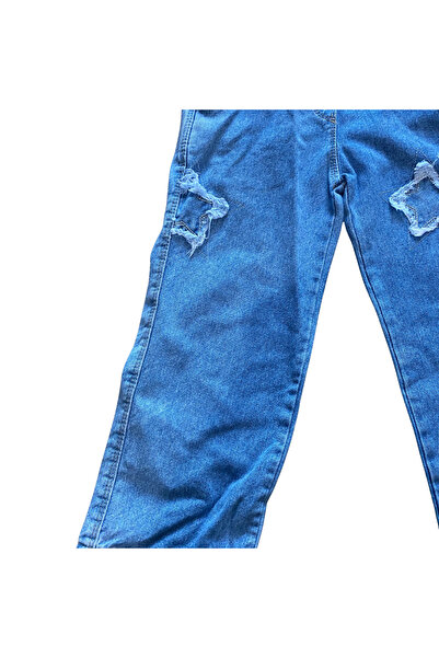 OEM Salopetă din denim cu bretele reglabile și detalii decupate