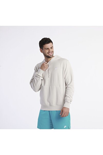 Nike Club Hoodie Po Bb Bej Erkek Sweatshirt