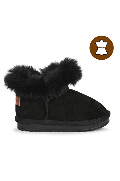 BUCKHEAD Γνήσιες δερμάτινες μπότες για κορίτσια με επένδυση από γούνα, ανθεκτικές στο κρύο