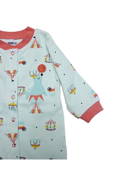 Pekkle Baby jumpsuit / onesie circus print Z51