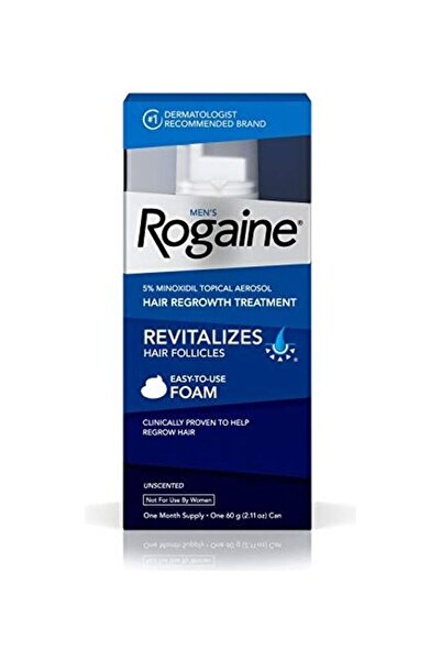 Rogaine Men's 5% Minoxidil Foam, Clear, 60 grams