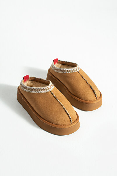 NUVE SHOES Kadın İçi Kürklü Ultra Mini Kışlık Taban Bot