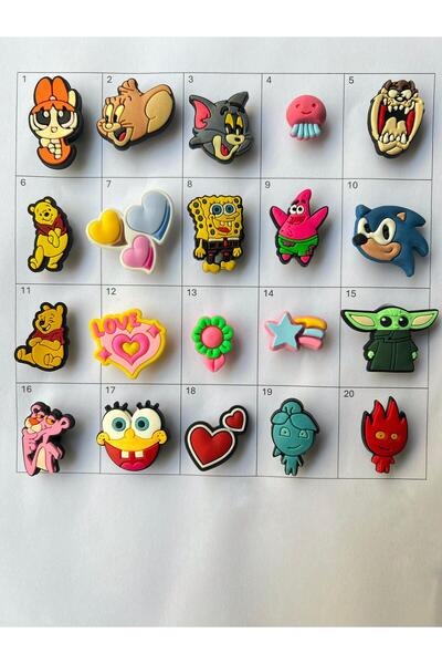 Crocs Jibbits Terlik Süsü 10 Adet Süsü Ne Istediğini Seç