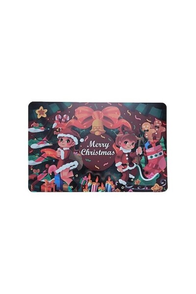 Evita Table protector 43 x 28 cm, double-sided, Merry Christmas - Flowers