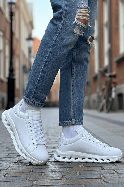 Zerenyus Ανδρικό λευκό αθλητικό παπούτσια ZRC2533 Premium Special Sole