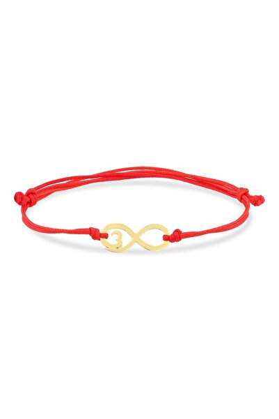 Koçak 14 Ayar Sonsuz Kalp Altın İpli Bileklik