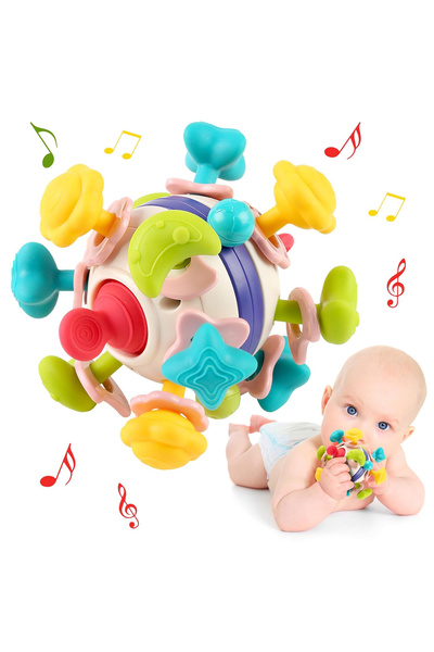 COOYA Toys for Infants 0-6 Months,Baby Teething Toys,Silicone Teethers for Baby 0-3-6-12-18 Months