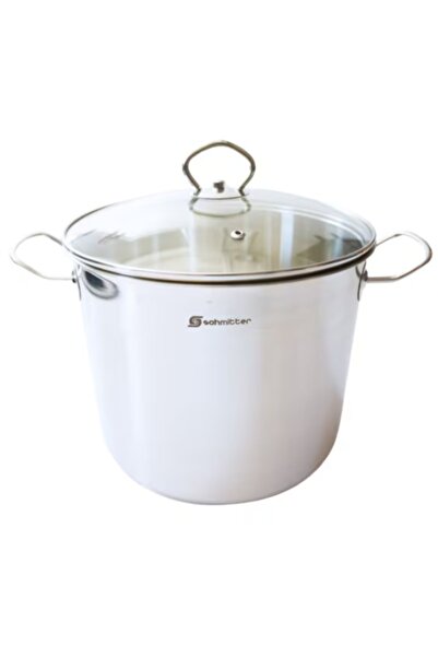 SCHMITTER Stainless Steel Cylindrical Pot, 22 x 18 cm, 6.8 L