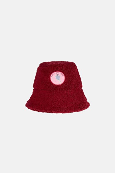 WWF Market Sugar Glider Sherpa Hat - Burgundy