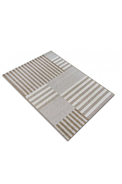JEANS Rug Model JuteJeans19096‑10, Beige, Flat weave, Anti-allergic, Kitchen, Hallway, Balcony