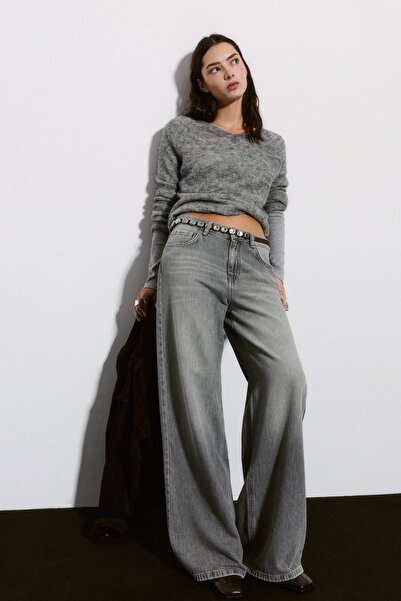 Pull & Bear Loose fit düşük bel jean