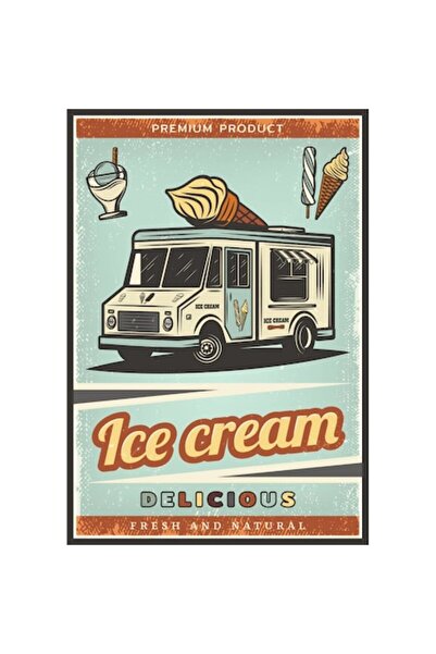 Persona Magnet de frigider, model Inghetata delicioasa, 20x29 cm