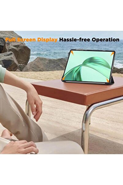 007 Vurtboly Protective Case for Honor Pad X8a 11" (2024) — Tri-fold Stand, Auto Sleep/Wake, Slim Blac