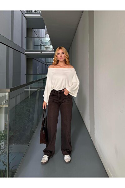 Angel Mia croi larg pe picior Jean Brown lavabil