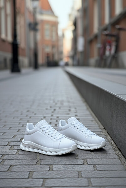 Zerenyus Zrc2533 Premium Custom Sole Men's White Sneaker