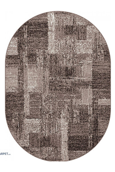 Mira Oval Carpet Model 24007-120, Brown, 6.5mm Thread, Anti-Allergic, Living Room, Bedroom, Dining Room, Office