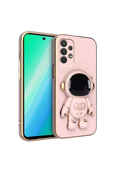 Flippy 2-in-1 TPU Phone Case with Astronaut Stand for Samsung Galaxy S24 Plus - Pink