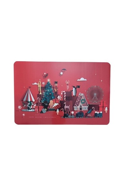 Evita Table protector 43 x 28 cm, double-sided, model "Christmas Market - Fruits"