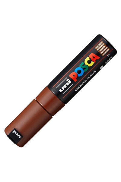 UNİ-BALL قلم ماركر بوستر (8.0) من يونيبال بوسكا ذو أساس مائي باللون البني