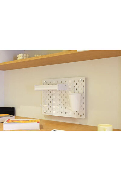 Almila Çalışma Masası Pegboard Seti Beyaz