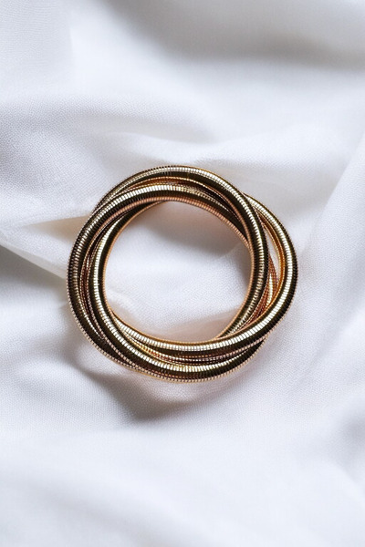 PETEK AKSESUAR 3-Piece Rondela Spring Bracelet