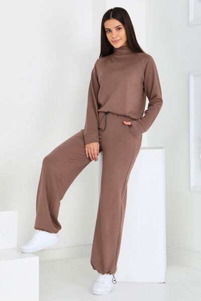 TOFİSA Modal διπλό σετ με λεπτομέρεια με ελαστική μέση - 27876-VIZON