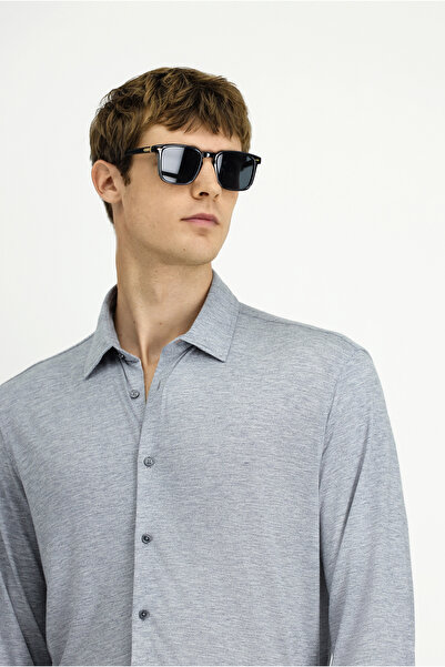 Kiğılı Long Sleeve Regular Fit Knitted Sports Shirt