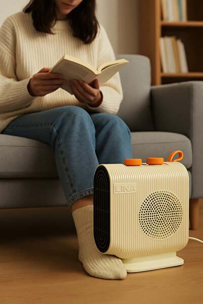 Lina 2000W Elektrikli Fanlı Isıtıcı – Sessiz, Termostatlı, Soğuk & Sıcak Hava Özellikli