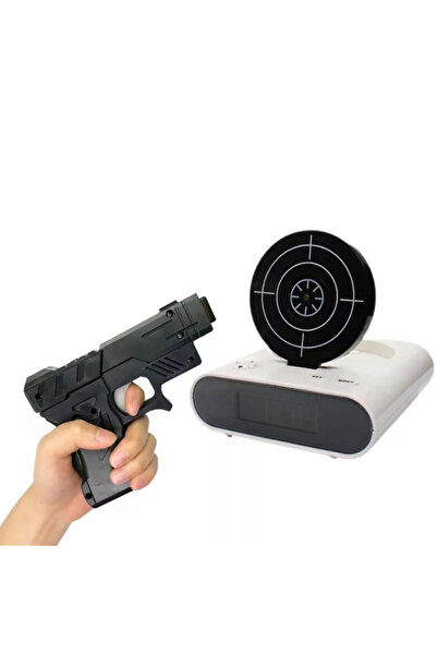 OEM Alarm clock with target, wake-up sounds in the form of gunshots