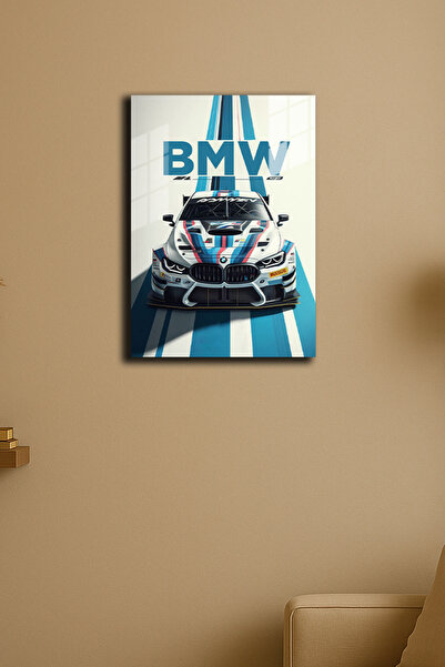 EABASKI Poster metalic "BMW M4 GT3 Sports" cu imprimeu, Tablou cadou, Mașină,...