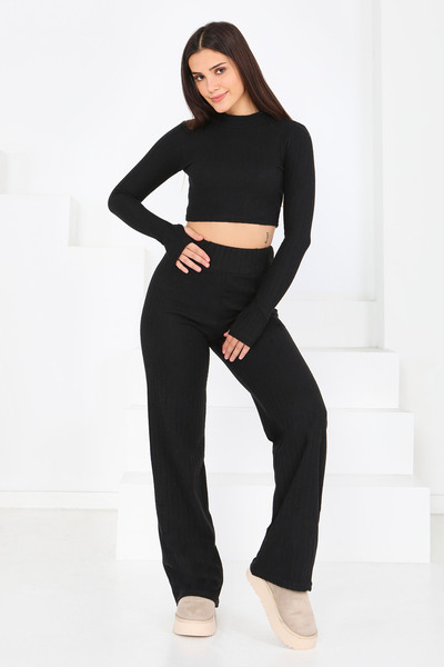 TOFİSA Set de tricotaj cu striații perechi de cleme cu fixare prin degete, ne...