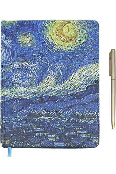 Lesser & Pavey Diary with Pen - Van Gogh - Starrynight
