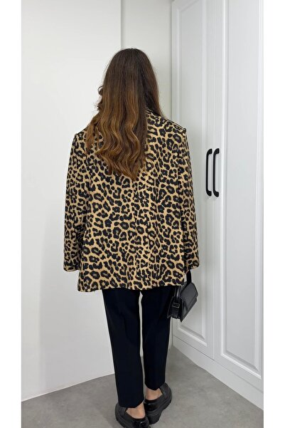 ALVOR Leopard Print Blazer Lined Jacket