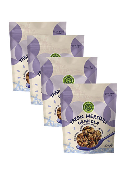 KMS HOME جرانولا نباتية خالية من الغلوتين بالتوت البري 200 جرام × 4 قطع