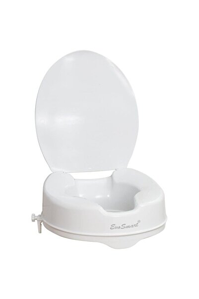 MACVI Înălțător pentru capac de toaletă de 15 cm, suport universal, capacitate de susținere de 210 kg, alb.