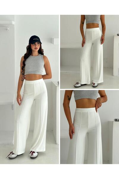 Elaxi Women's Modal Fabric piped Palazzo Pants