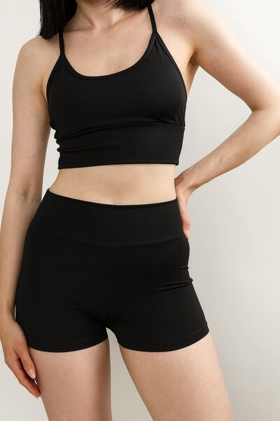 HAKKE Women's Polyester Lycra Mini Shorts