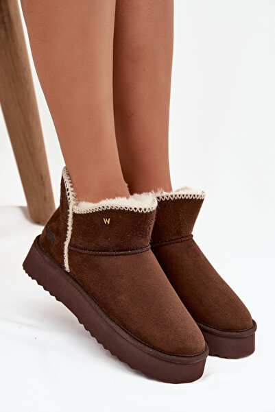 WRANGLER Cizme de zăpadă pentru femei pe platformă 20253093.IKU ciocolată 37