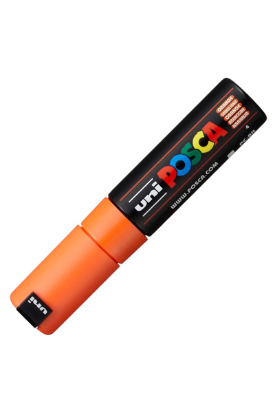 UNİ-BALL قلم ماركر بوستر (8.0) من يونيبال بوسكا ذو أساس مائي باللون البرتقالي