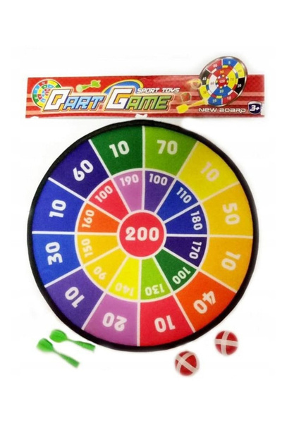 Other GRA RZUTKI Z TARCZĄ 36 CM 3891 MADEJ 2 PIŁECZKI 2 LOTKI