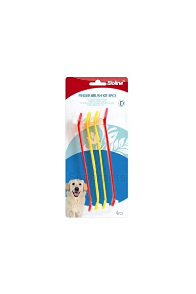 Bioline TOOTHBRUSH SET (4PCS) For Dog