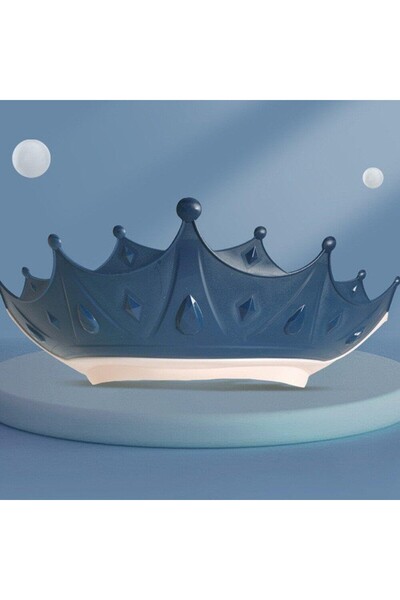 Fippy Kids Bath Visor Crown, Adjustable, TPE+PP 15x13 cm, Dark Blue
