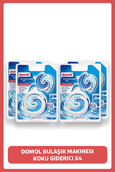DOMOL Bulaşık Makinesi Koku Giderici X4 Adet
