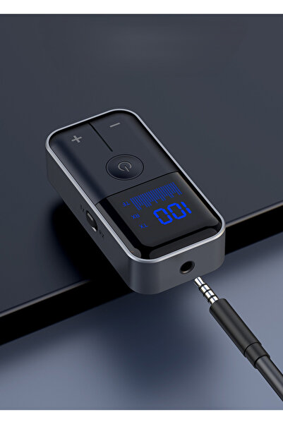 MATECHNO 2 in 1 Bluetooth Adaptör Alıcı Verici Bluetooth 5.4 Receiver TF Kart Girişli Aux Wireless Araç Kiti