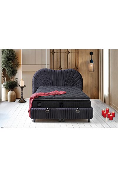 Mobilya Dükkanım Madalyon 180x200 Çift Kişilik Yatak, Baza, Başlık Seti PV1413