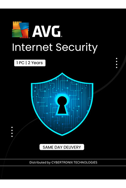 Avg أمن الإنترنت | جهاز كمبيوتر واحد لمدة عامين | ترخيص رقمي | توصيل في نفس ا...