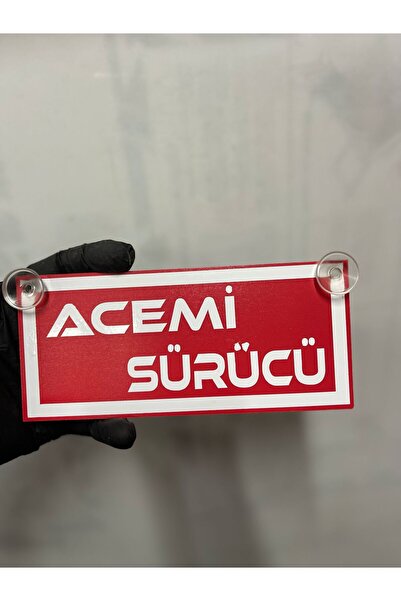 HBSİ VANTUZLU (ÖPÜCÜKLÜ) ACEMİ SÜRÜCÜ KIRMIZI BEYAZ RENK CAM SÜSÜ