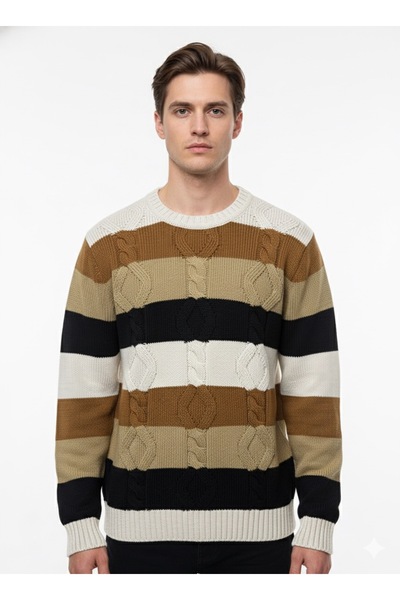 ModaPlaza Men's Crew Neck Sweater 722