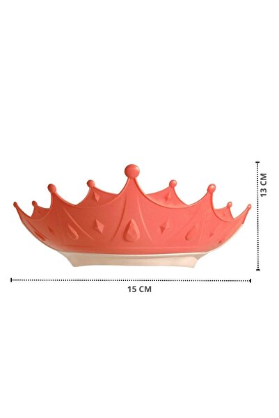 Flippy Children's Bathroom Protection Visor, Fippy, Crown Model, Adjustable Size, 15x13 cm, Red